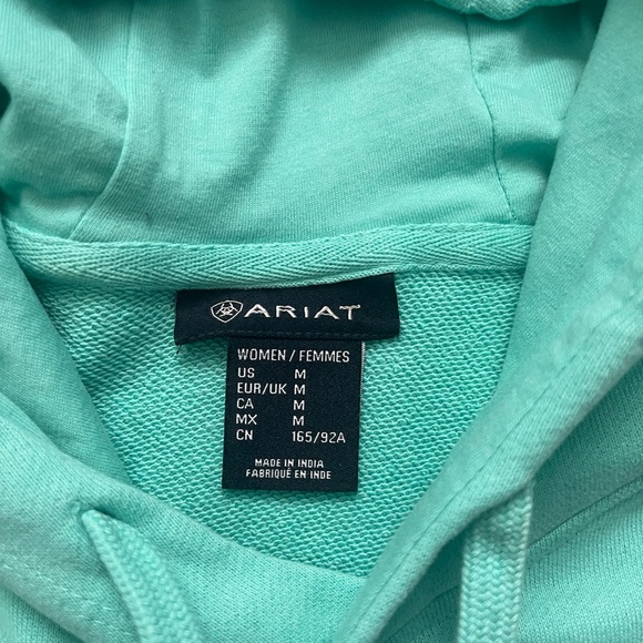 Ariat Lightweight Teal Hoodie - Picture 3 of 3